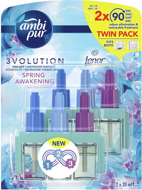 Flakón náplne Ambi Pur 3Volution Spring Awakening s motívom sviežich jarných listov