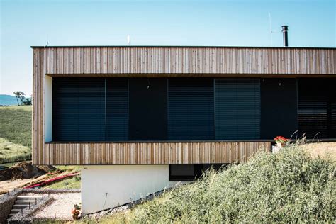 Vizualizácia exteriéru s dreveným obkladom VASPO