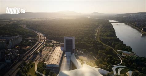 Vizualizácia Panorama City pri Dunaji v Bratislave