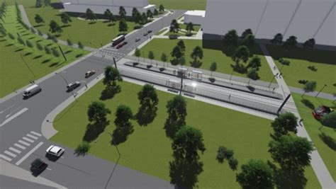 Vizualizácia novej bezbariérovej električkovej zastávky