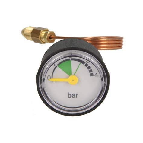 Manometer na kotle Junkers ukazujúci tlak