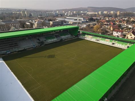Plán areálu futbalového štadióna v Prievidzi