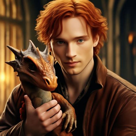 Charlie Weasley krotí draka