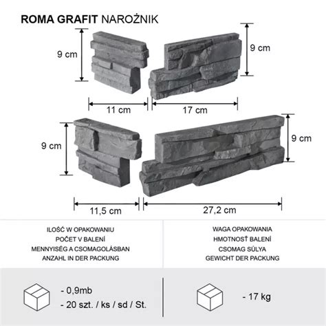 Detailný záber betónového obkladu Roma Grafit na stene