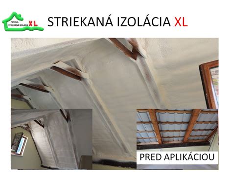 Mapa využitia striekanej izolácie na rôznych častiach budovy