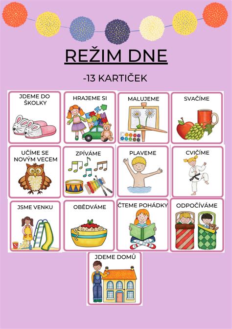 Denný harmonogram v materskej škole