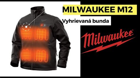 Detail odolných materiálov a zipsov vyhrievanej bundy Milwaukee