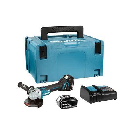 Ergonomický dizajn uhlovej brúsky Makita DGA504RTJ v ruke