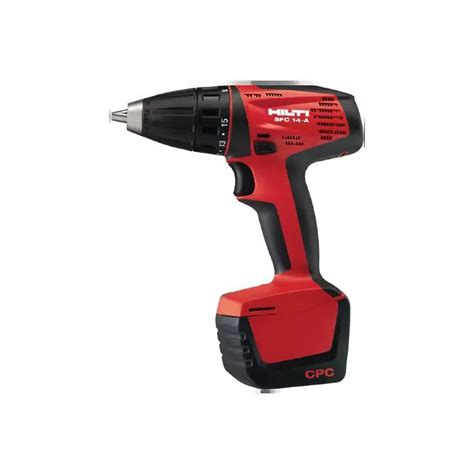 Detailný záber na akumulátorový skrutkovač Hilti SFC 14 pri práci na stavbe
