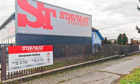 Mapa Slovenska s vyznačenými pobočkami STAVMAT STAVEBNINY