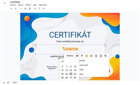 Příklady certifikátů pro rozvádzače