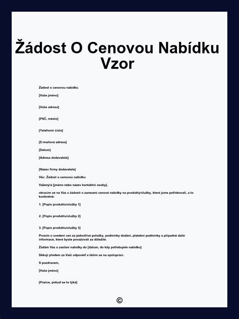 Kontaktní formulář pro cenovou nabídku