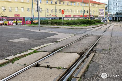 Historický stav električkovej trate na Americkom námestí