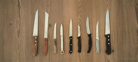Rôzne druhy nožov
