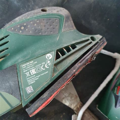 Detailná fotografia brúsnej plochy Bosch PSM 100 A