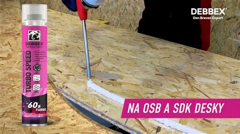 Aplikácia PU lepidla Turbo Speed na stavebné materiály