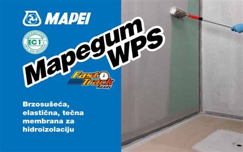 Aplikácia hydroizolačnej stierky Mapei Mapegum WPS štetcom