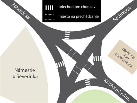 Mapa Malaciek s vyznačeným úsekom rekonštrukcie cesty