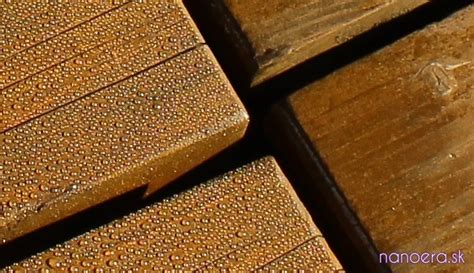 Detail olejom ošetreného dreva