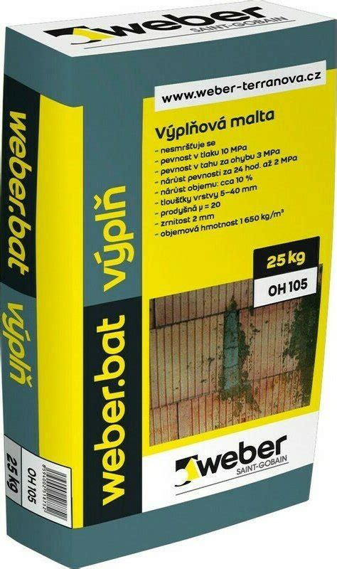 Balenie Weberbat balkónového betónového poteru