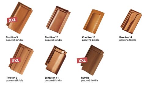 Rozličné modely pálenej škridly Tondach na streche