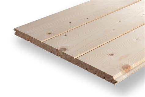 Detail dreveného tatranského profilu s pero-drážkovým spojom