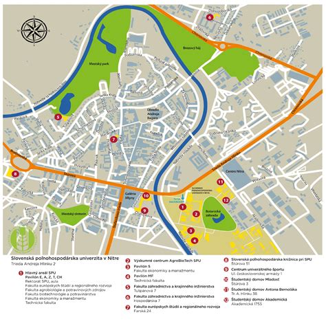 Mapa športovísk v Nitre