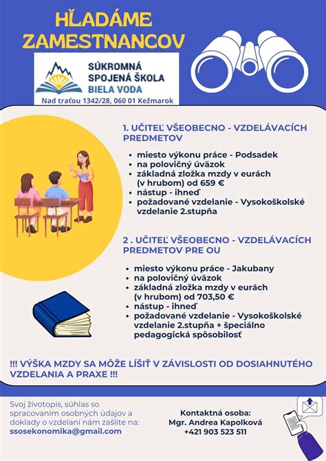 Požadované zručnosti a vzdelanie pre kariéru v ROVA-SK