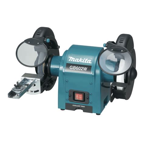 Makita GB602W s držiakom na ostrenie píl