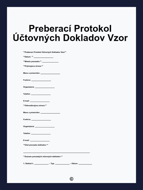 Zoznam dokladov pre kolaudáciu