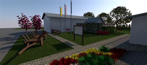 Vizualizácia plánovanej revitalizácie centrálnej zóny obce