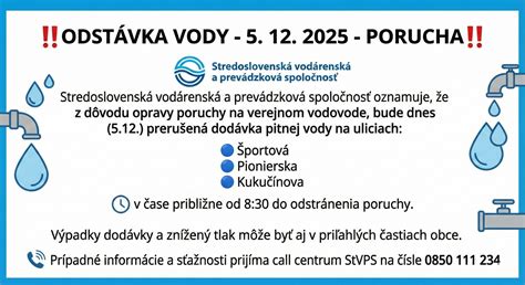 Vodárenská infraštruktúra a dodávka vody