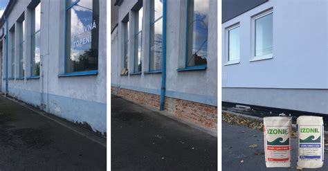 Vizualizácia aplikácie hydrofóbnej omietky IZONIL