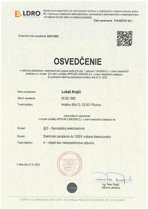 Certifikáty a osvedčenia inštalatérov