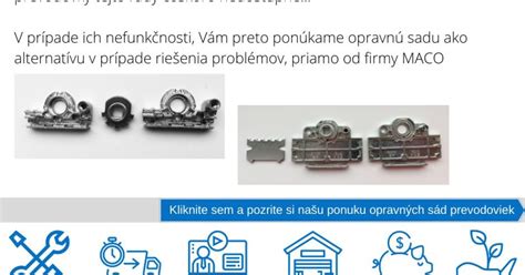 Porovnanie spojov starého a nového kovania MACO