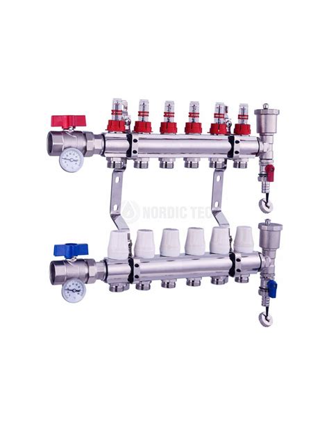 Hydraulické vyvažovanie rozdeľovača podlahového kúrenia