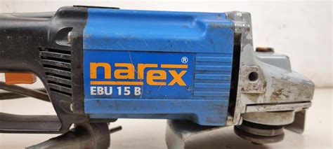 Schéma uhlovej brúsky Narex EBU 15B s označením komponentov