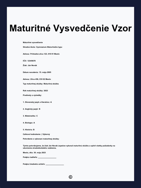 Maturitné vysvedčenie a výučný list