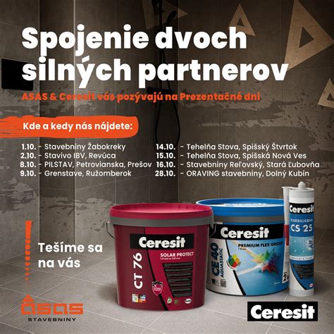 Produktové systémy značky Ceresit pre stavebné riešenia