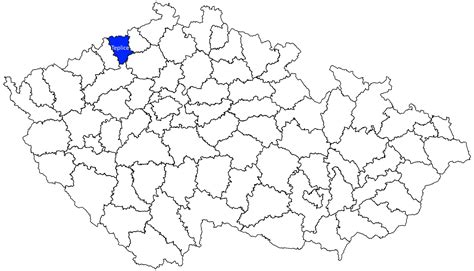 Mapa obce Tehla s vyznačeným územím