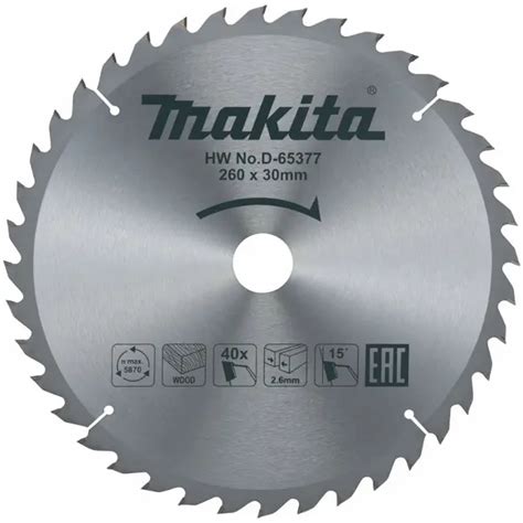 Pílový kotúč Makita 40 zubov v detaile
