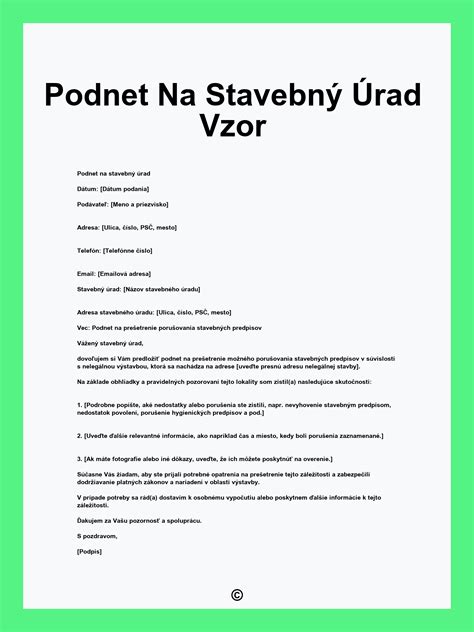 Ukážka jednoduchého situačného nákresu pre stavebný úrad