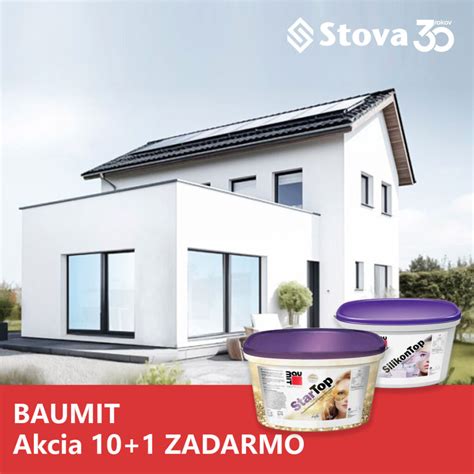 Akcia Baumit na fasádne omietky 10+1 zadarmo