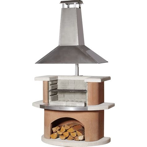 Záhradný krb s komínom