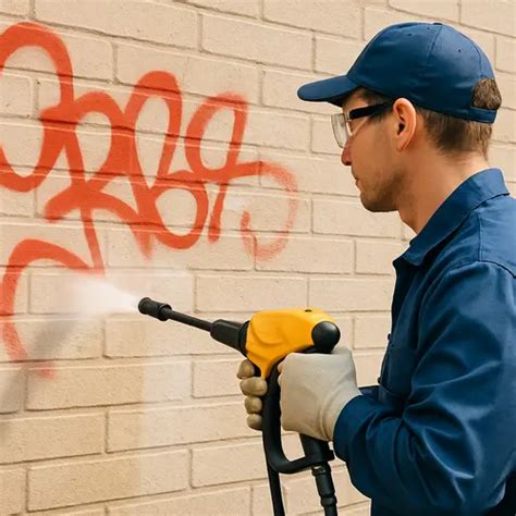 Proces odstraňovania graffiti z PVC povrchov