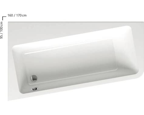 Rohová vaňa Ravak 10° 170x100 cm