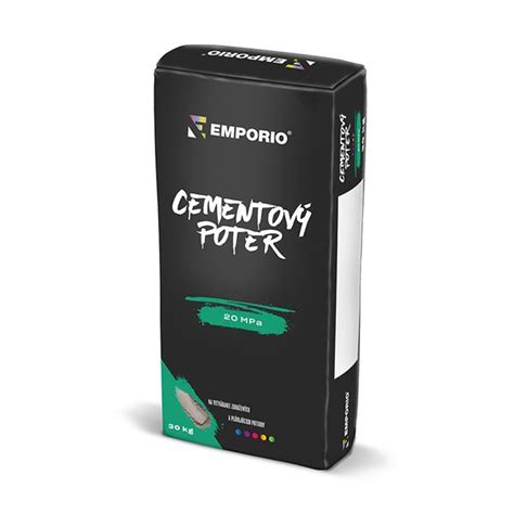 Cementový poter: prierez skladbou