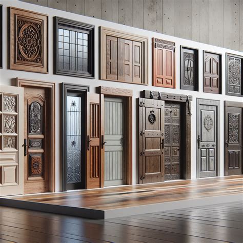 Rôzne typy dverí s kovaním