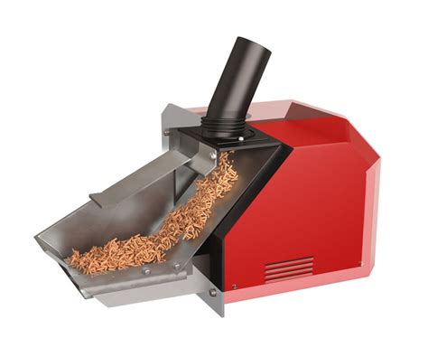 Detail nerezového horáka Pellet Burner Automatic