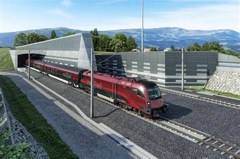 Príklad nového železničného tunela na modernizovanej trati